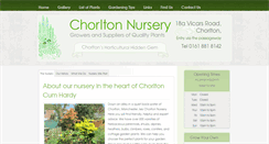 Desktop Screenshot of chorltonnursery.com